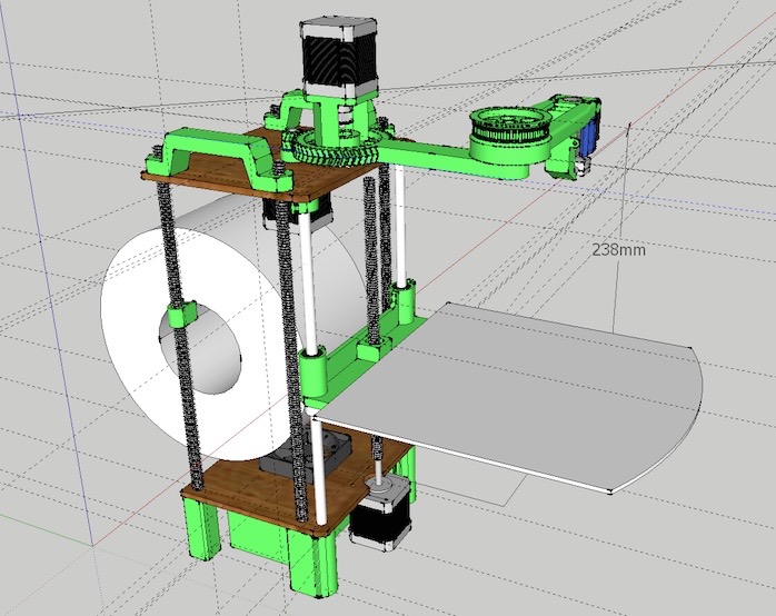 A partir de este diseño comenzamos la fabricación de la impresora 3D.